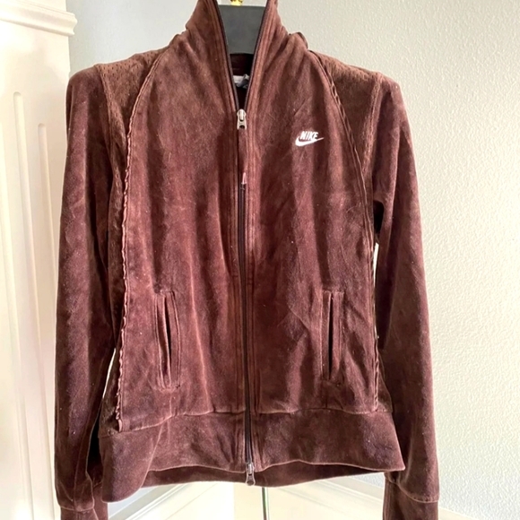 Nike Tops - Nike‎ velour full zip jacket, medium